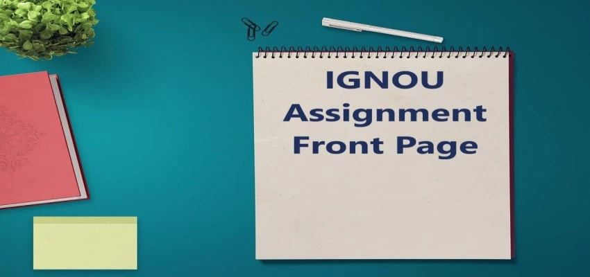 IGNOU Assignment Front Page