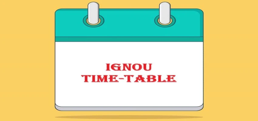 IGNOU Exam Time Table