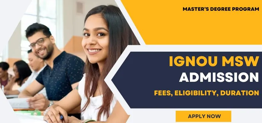 IGNOU MSW Admission