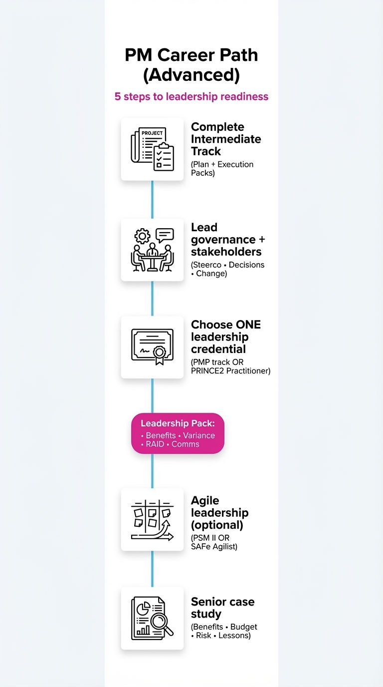 Advanced project management career path roadmap